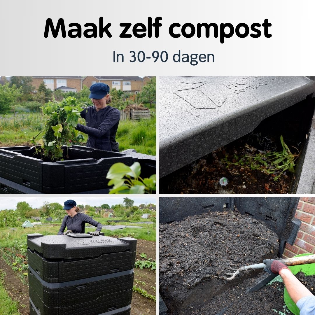 Productlisting HOTBIN Mega-Zelf compost maken in 30-90 dagen